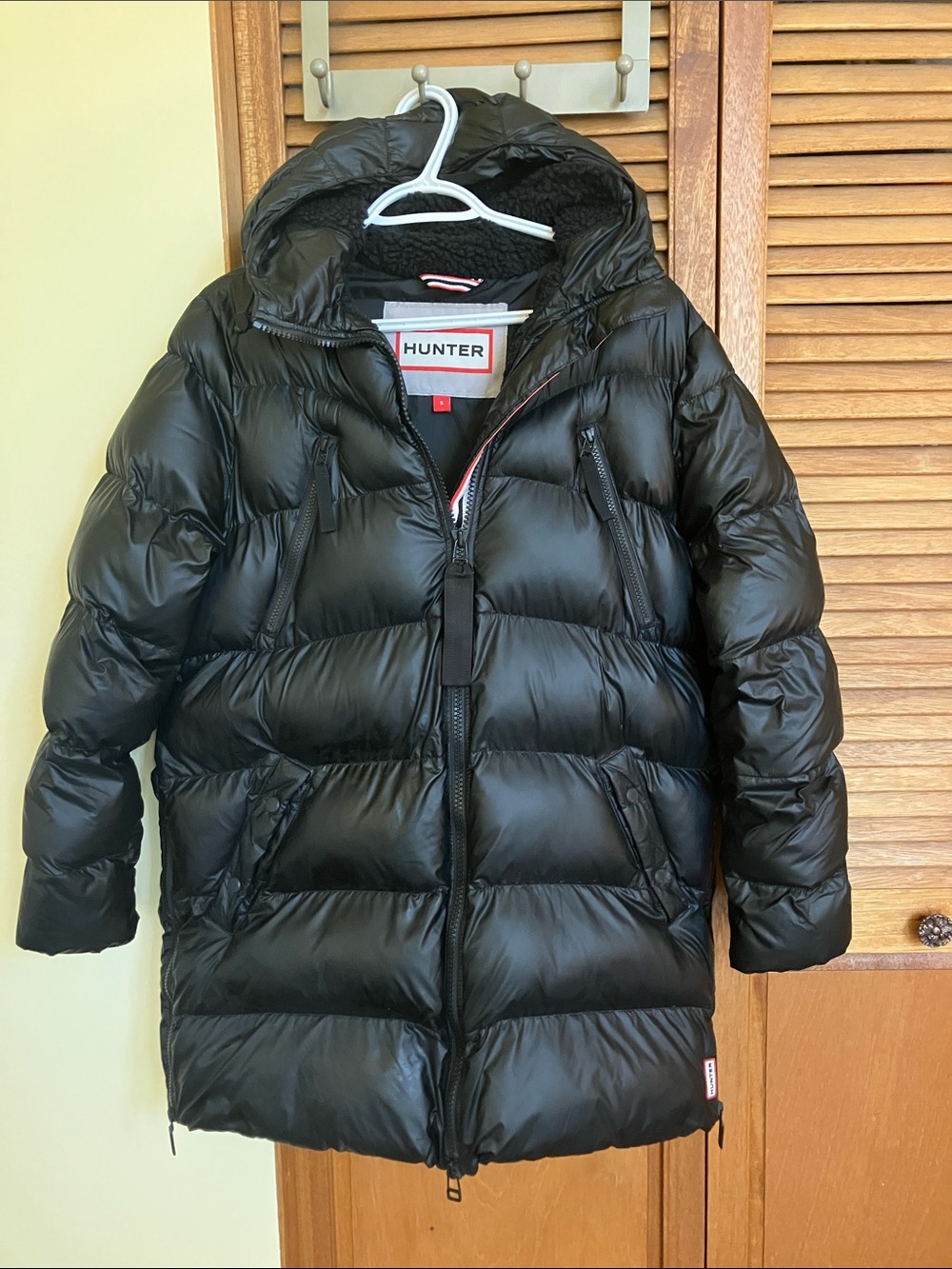 Hunter Winter Puffer Parka - Mid length, Size Small